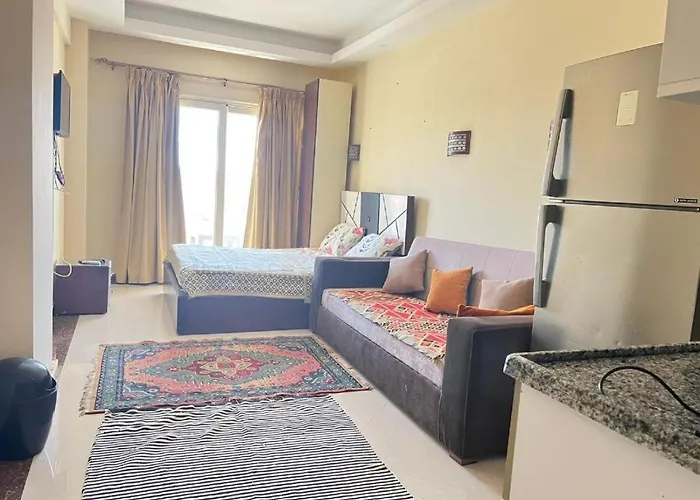 Furnished & Kitchen Seaview Beachfront Near Airport Hurghada